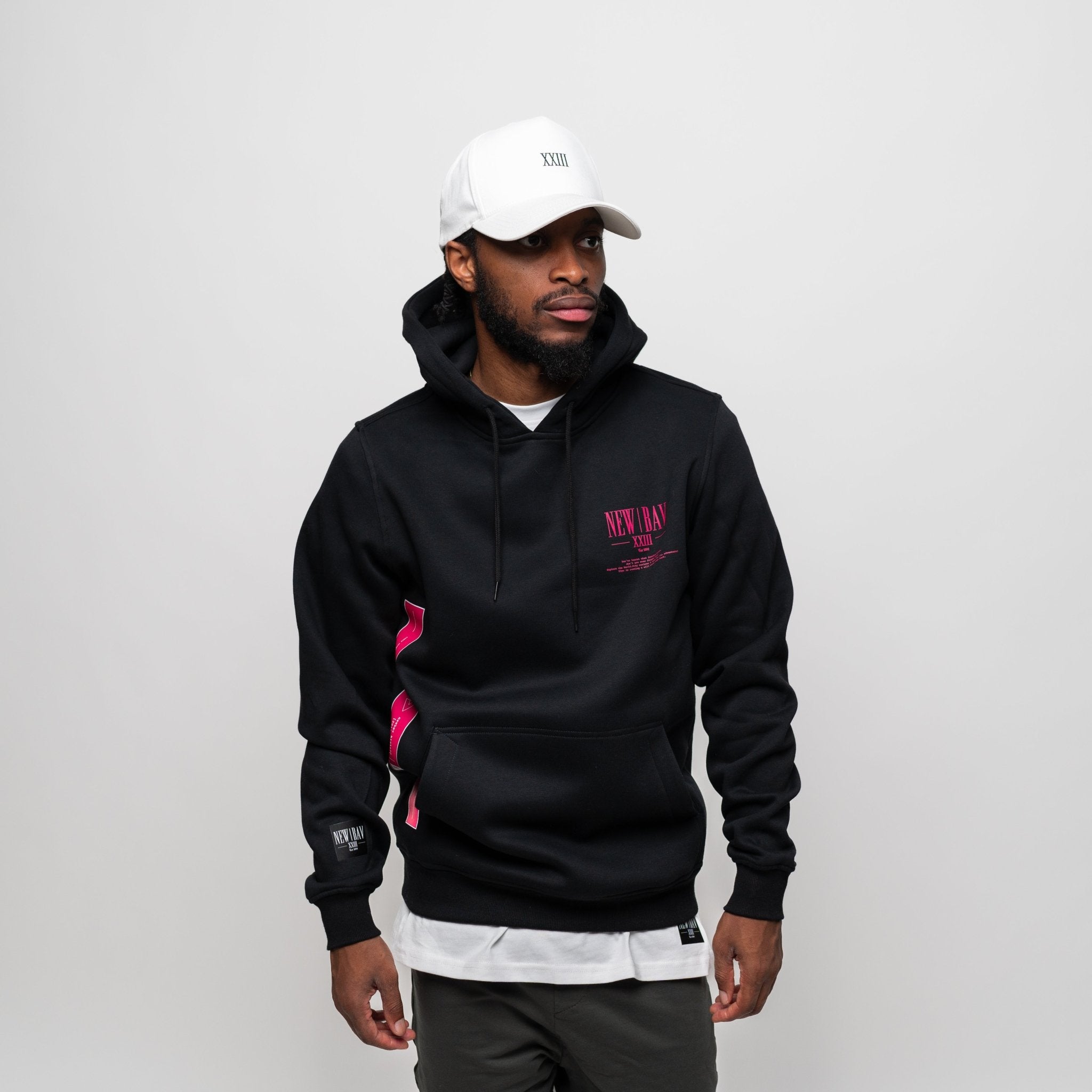 NB Navas Hoodie Fluropink/Black - new - bav