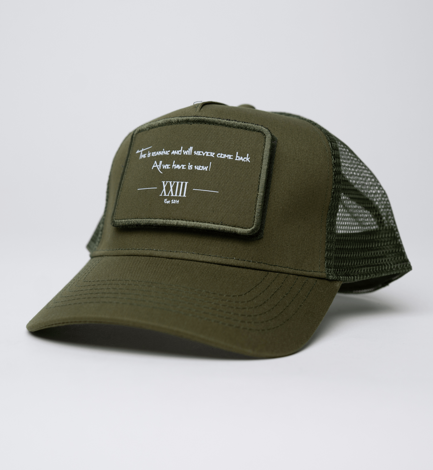 NB Solo Trucker Patch Cap Olive - new - bav