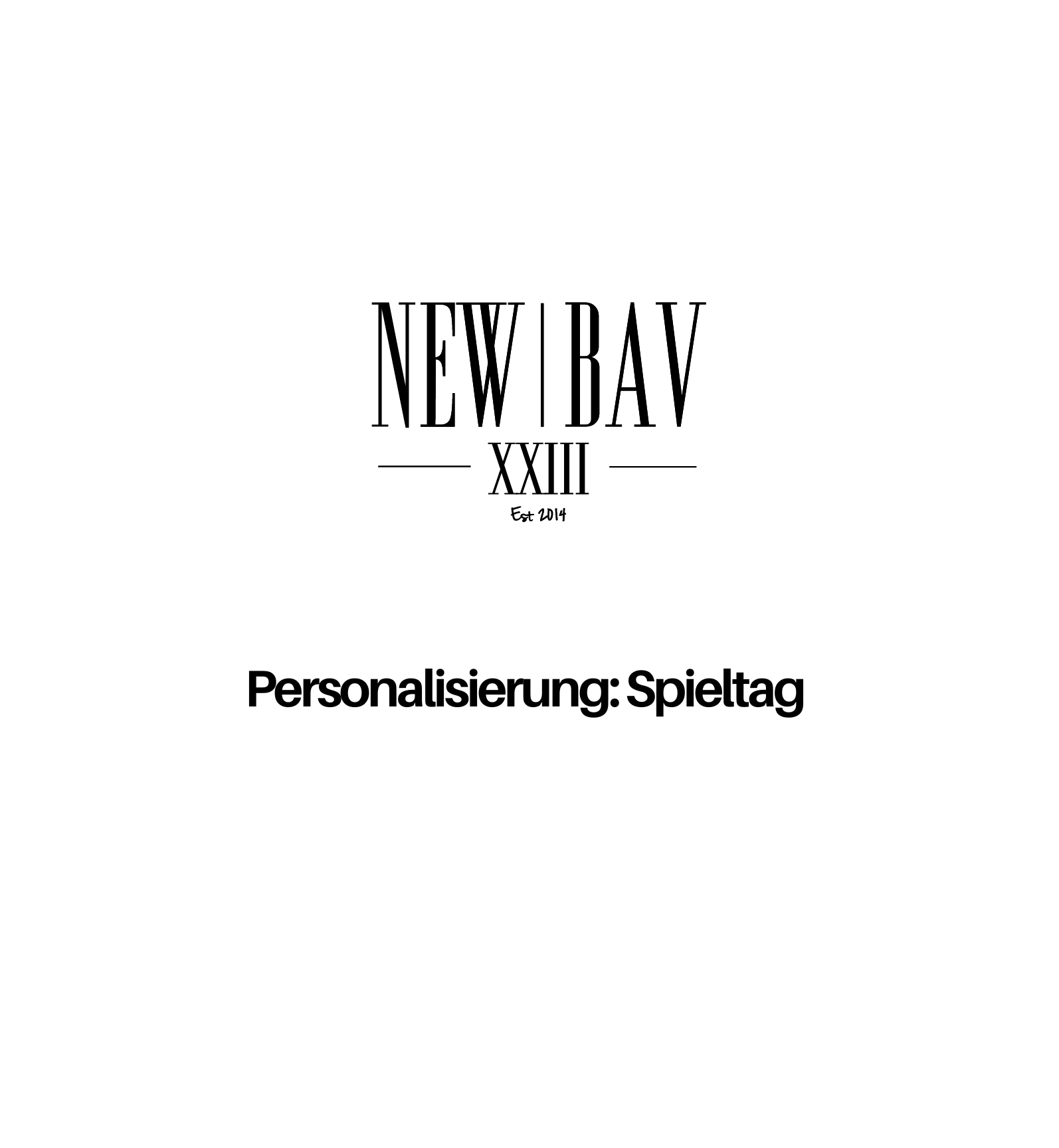 Spieltagspaarung - new - bav